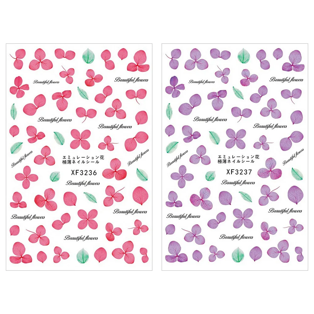 Имитация высушенный цветок для ногтей стикер вечный желтый Нарцисс Гортензия DIY