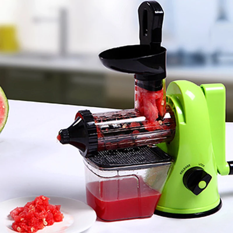 

Hand Juicer Mini Fruit Lemon Manual Juicer Household Juicer Low Speed Juicing Automatic Separation of Residue Juice