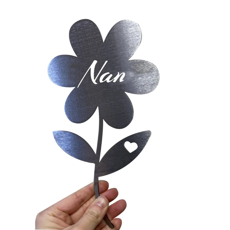 

Mum Flower Rustic Garden Sculpture, Hand Forged Metal Rose Board Garden Art