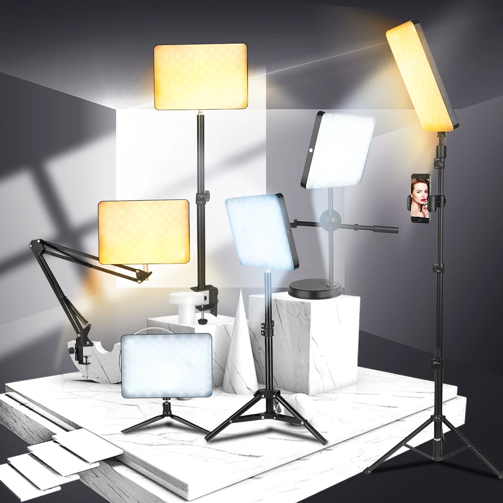 Painel de Preenchimento Luz para Tik Photo Light Vide Lâmpada Studio Tok Youtube Jogo Iluminação Vídeo Fotografia Pode Ser Escurecido M240 40w Led