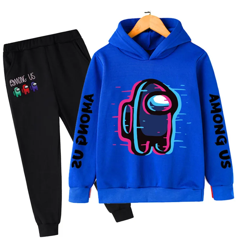 

2021 Baby Boy Clothes Among Us Suits Children Cartoon Hoodies Long Pant 2-Piece Clothing Set Kids Outfits Sport Suit 3-14 Y