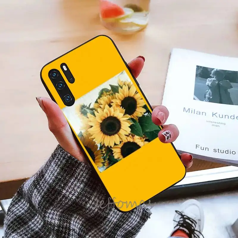 

Flower Sunflower Rose Phone Case For Huawei honor Mate P 9 10 20 30 40 Pro 10i 7 8 a x Lite nova 5t