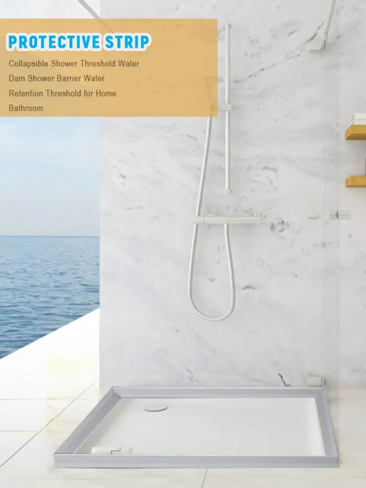 Ванная комната водяные пробки заказанных кабелей потока душа барьер резиновый