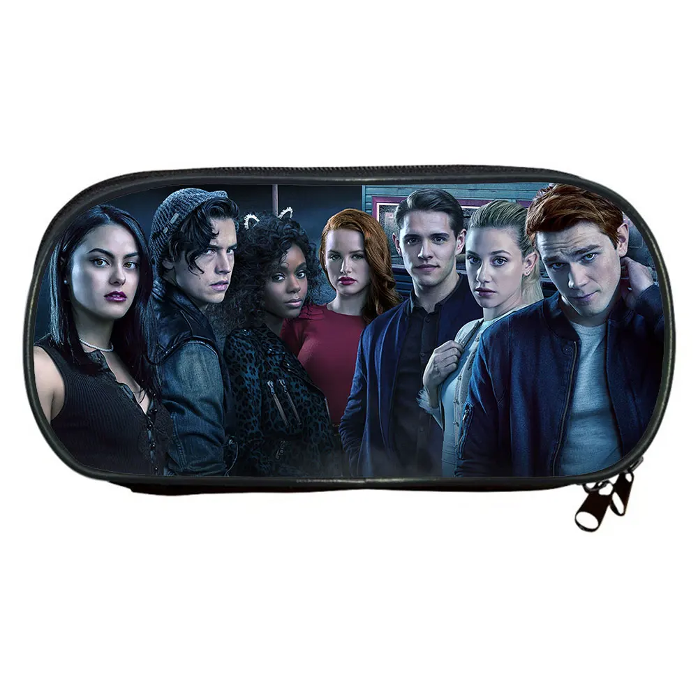 

Riverdale Pencil Case Cosplay Student School Stationery Bag Canvas Pen Pencil Case Cosmetic Makeup Bag Boys Girls Gift