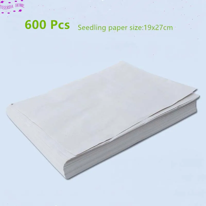 600 Pcs 600 шт., 19x27 см, соиллесс для выращивания, ясли, бумага для поддонов, горшки, лоток для растений, рассады, прорастание, ясли, растительная бумага - Цвет: 600 Pcs