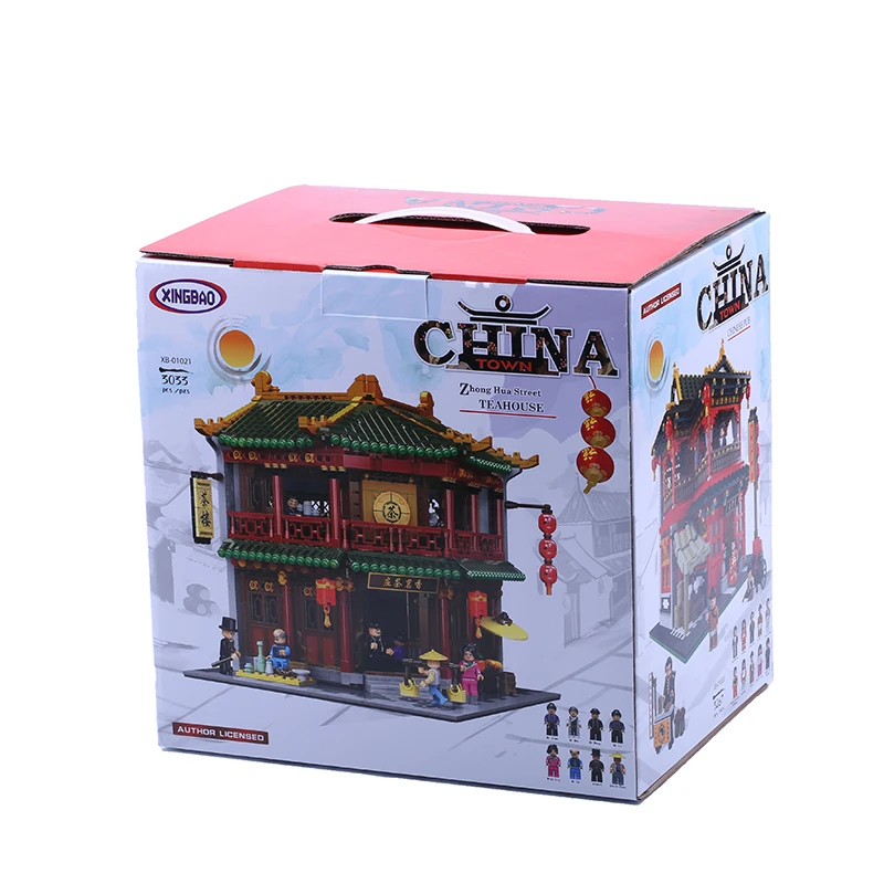 Высокотехнологичные китайские уличные строительные блоки серии Chinatown игрушки
