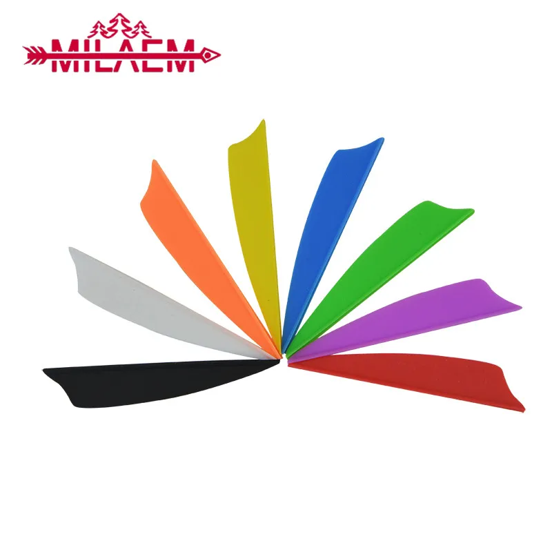 

50/100 pcs Archery Rubber Arrow Feather with 2.5 inch Arrow Vanes For Carbon Fiberglass Arrow Shooting Hunting Accessories