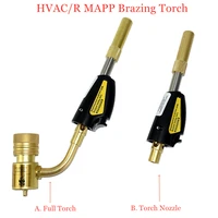 mapp torch gas welding torch self ignition gas brazing burner soldering quenching bbq burner ce approved hvacr hand torch