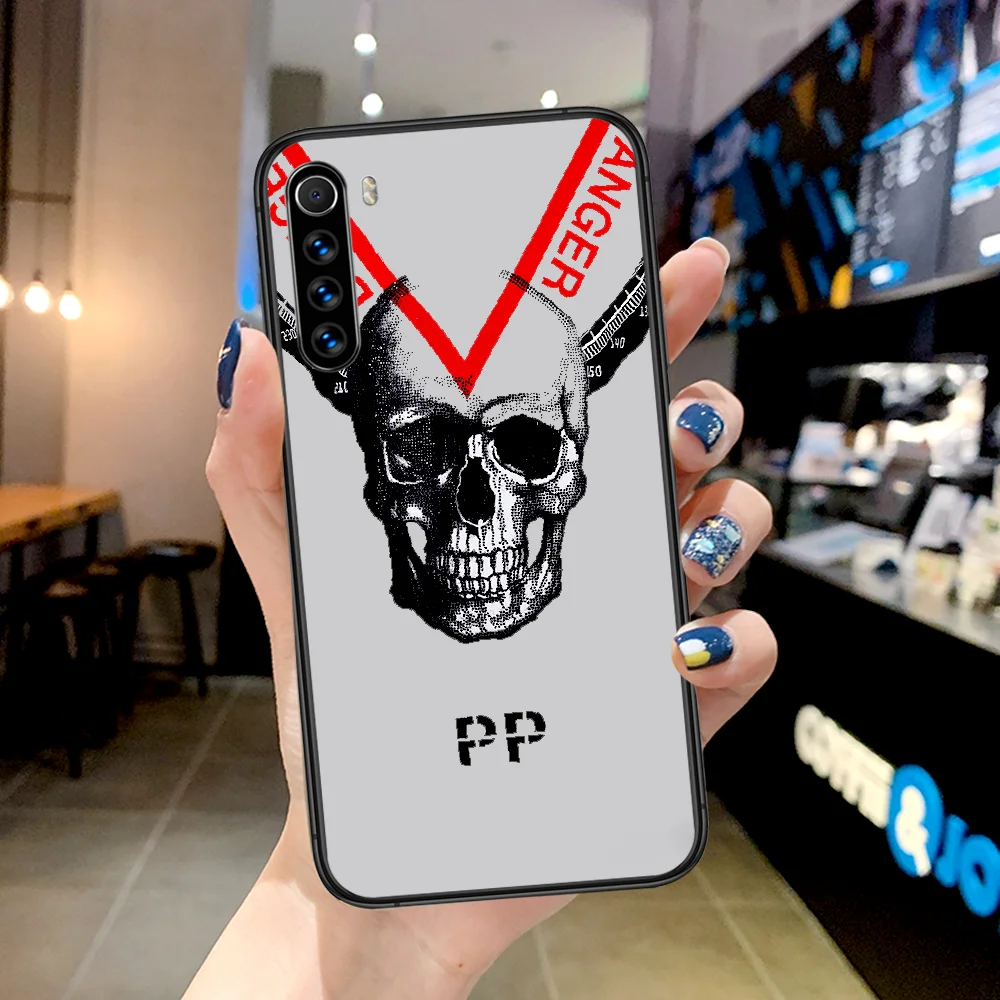 

Philipp QP Luxury Brand Phone Case For Xiaomi Redmi Note 7 8 8T 9 9S 4X 7 7A 9A K30 Pro Ultra black Prime Luxury Back Trend