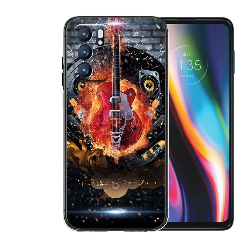 2021 popular guitar bassfor realme c3 case soft silicon back cover oppo realme c3 rmx2020 coque capa funda find x3 pro c21 8 pro free global shipping