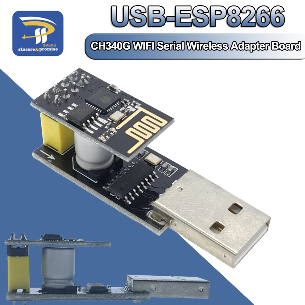 ESP01 программатор адаптер UART ESP 01S CH340G USB к ESP8266 Серийный беспроводной Wifi Developent Board