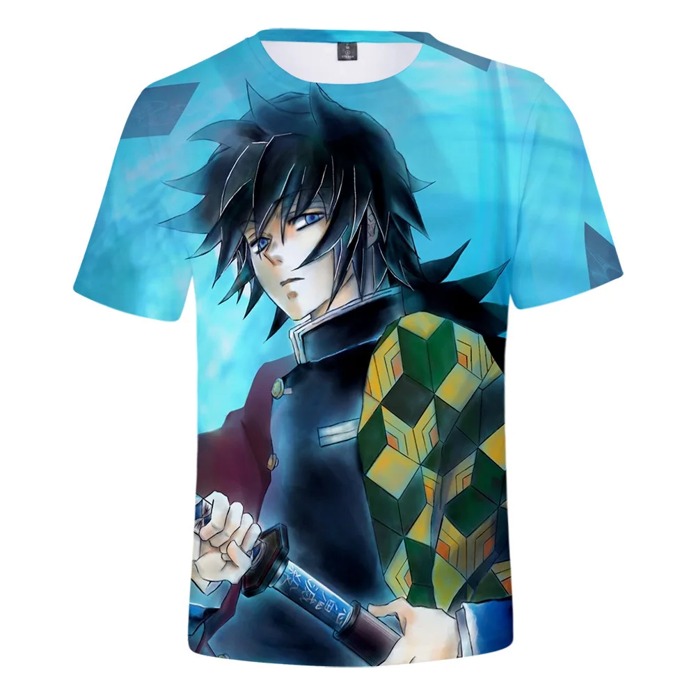 

3D Printed Japanese Game Anime Men and Women Street Leisure Sports Short Sleeve Summer Children T Shirt Ghost Kill The Blade
