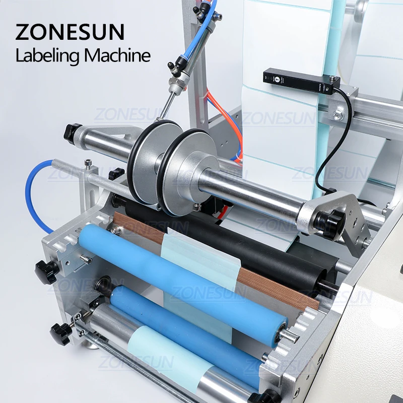 ZONESUN XLT801 машина для упаковки пищевых продуктов автоматическая пластиковая Жестяная Банка круглая стеклянная бутылка двухсторонняя Этикетировочная машина наклейка этикетка