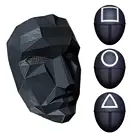 Маска для игры ТВ-кальмар, косплея, квадратная, круглая, треугольная, сувенирная маска для лица, игровая маска для ролевых игр, игры для маскарадных вечеринок