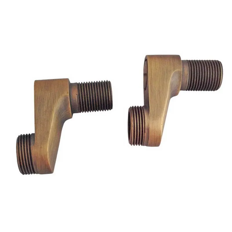 Античный латунный настенный кран для ванны и душа Регулируемый адаптер