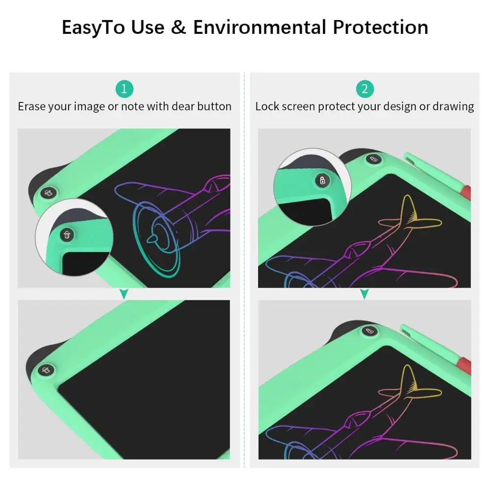 9 дюймов Сенсорная панель доска для записей ЖК-дисплей записи планшет письма