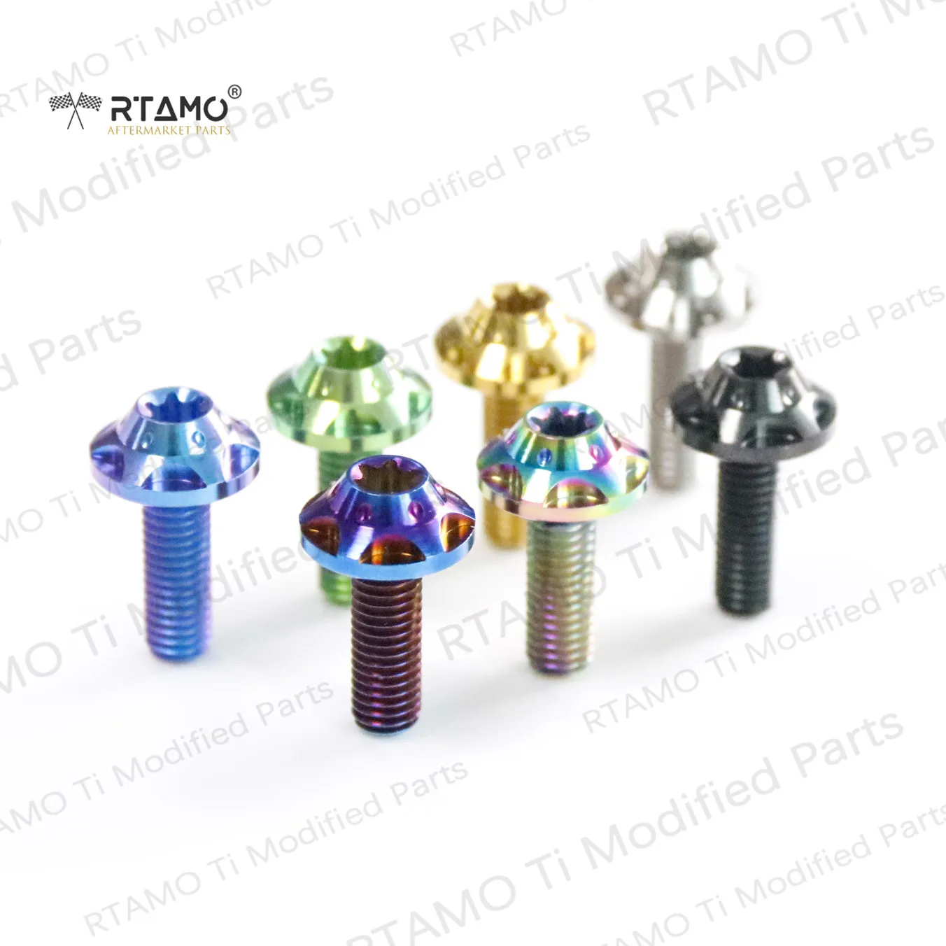 

Titanium Bolts M5X15(OD=12) CNC Head Screw for Bike Motorcycle and Car Parts