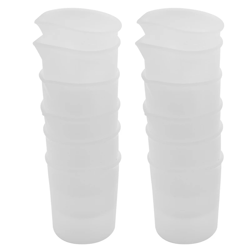 

Silicone Measuring Cups For Resin, 12 100Ml Silicone Measuring Cups, Nonstick Silicone Mixing Cups For Casting Molds, Slime, Art