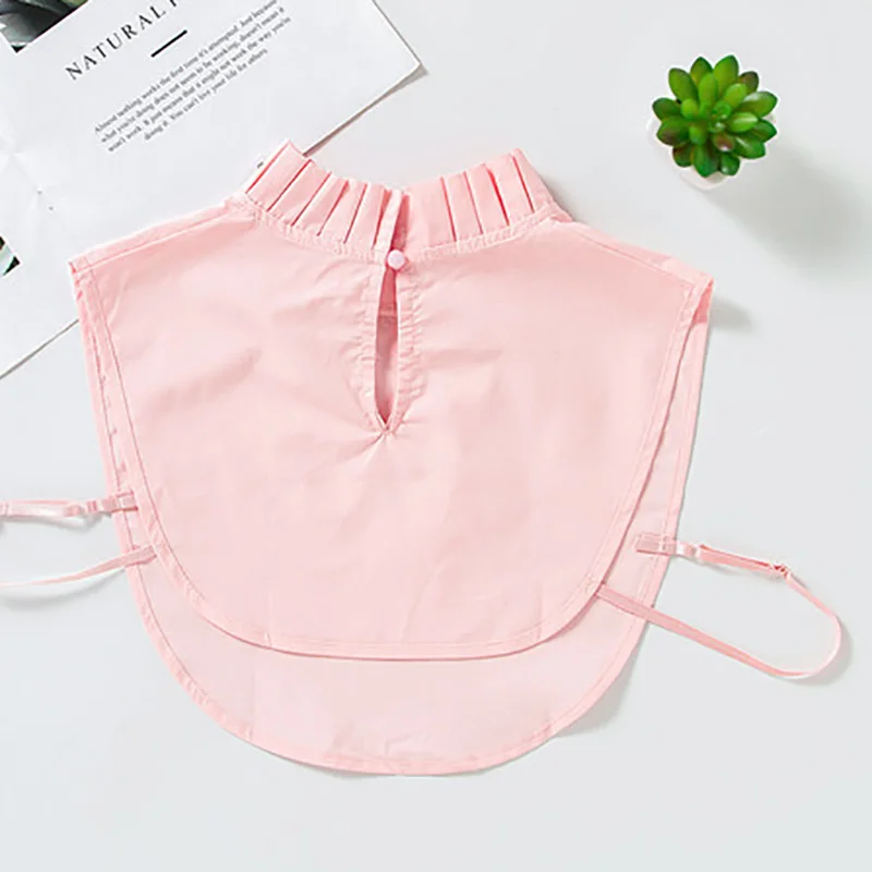 Весенний цветок вышивка с ложным воротничком для женщин из хлопка НЭП Kraag Манишка