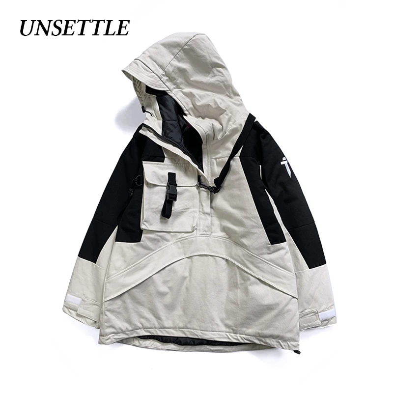 UNSETTLE 2019 японская Толстая Теплая мужская/wo мужская зимняя куртка повседневная