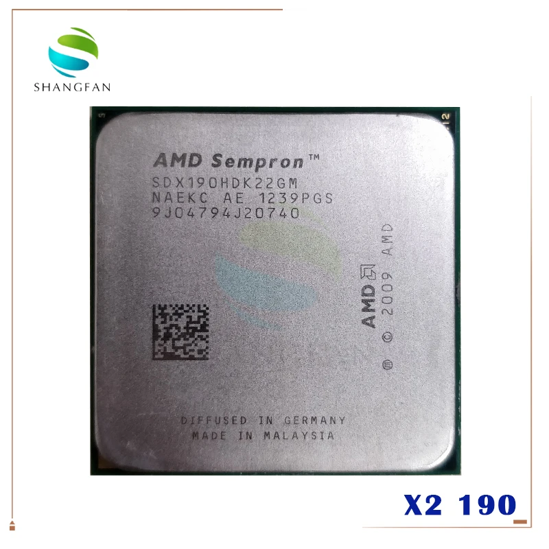 

AMD Sempron X2 190 2.5 GHz Dual-Core CPU Processor SDX190HDK22GM Socket AM3