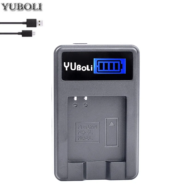 Акумуляторная батарея NB-4L NB 4L NB4L аккумулятор+ ЖК-дисплей USB Зарядное устройство для Цифрового Фотоаппарата Canon IXUS 60 65 80 75 100 I20 110 115 120 130 117 220 225 камера - Цвет: charger only