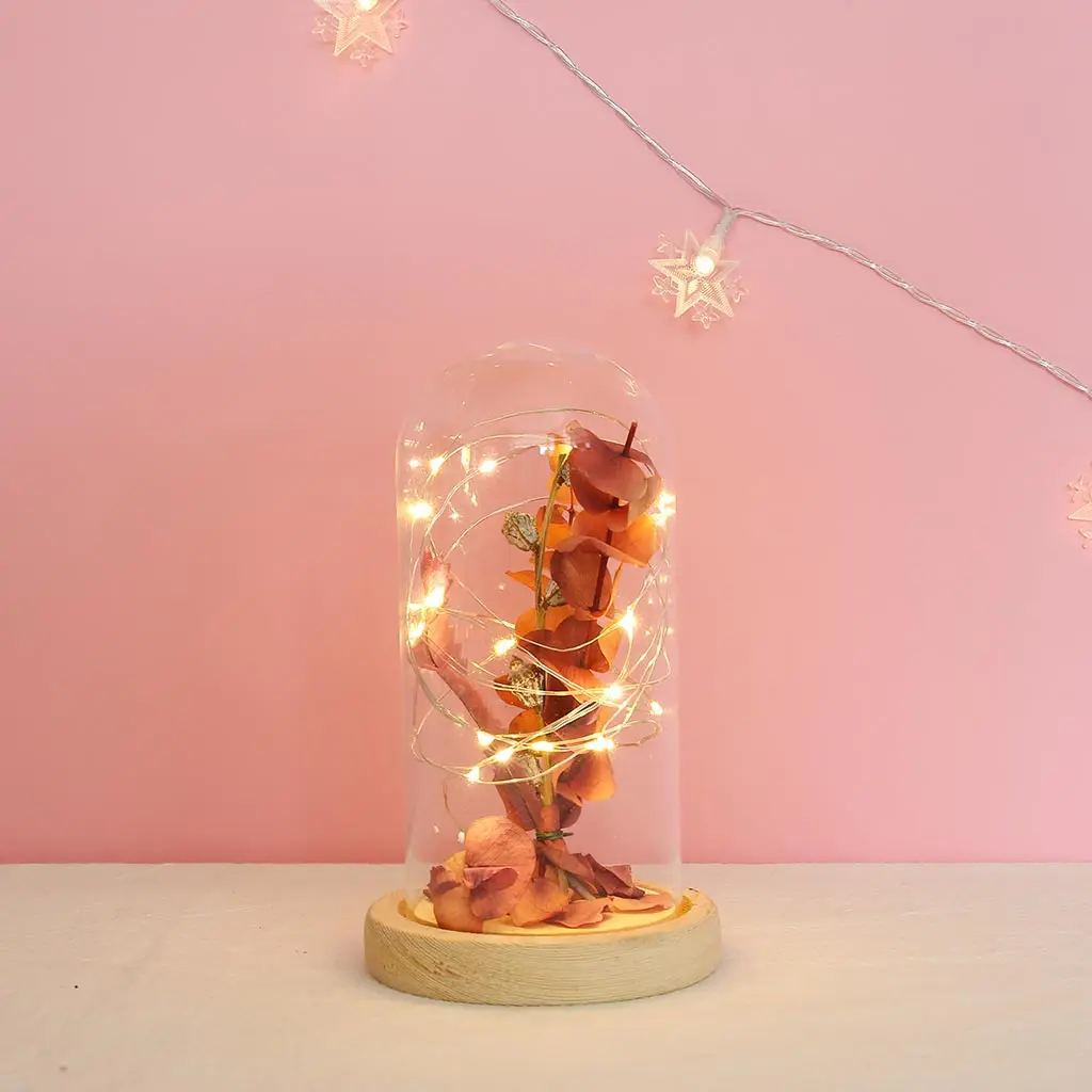 Светильник Крышка день Стекло Рождественская светодиодная Святого Валентина