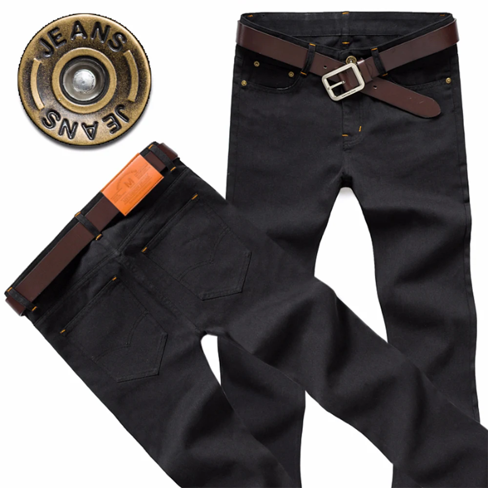 Мужские облегающие брюки большого размера плюс Классические повседневные в