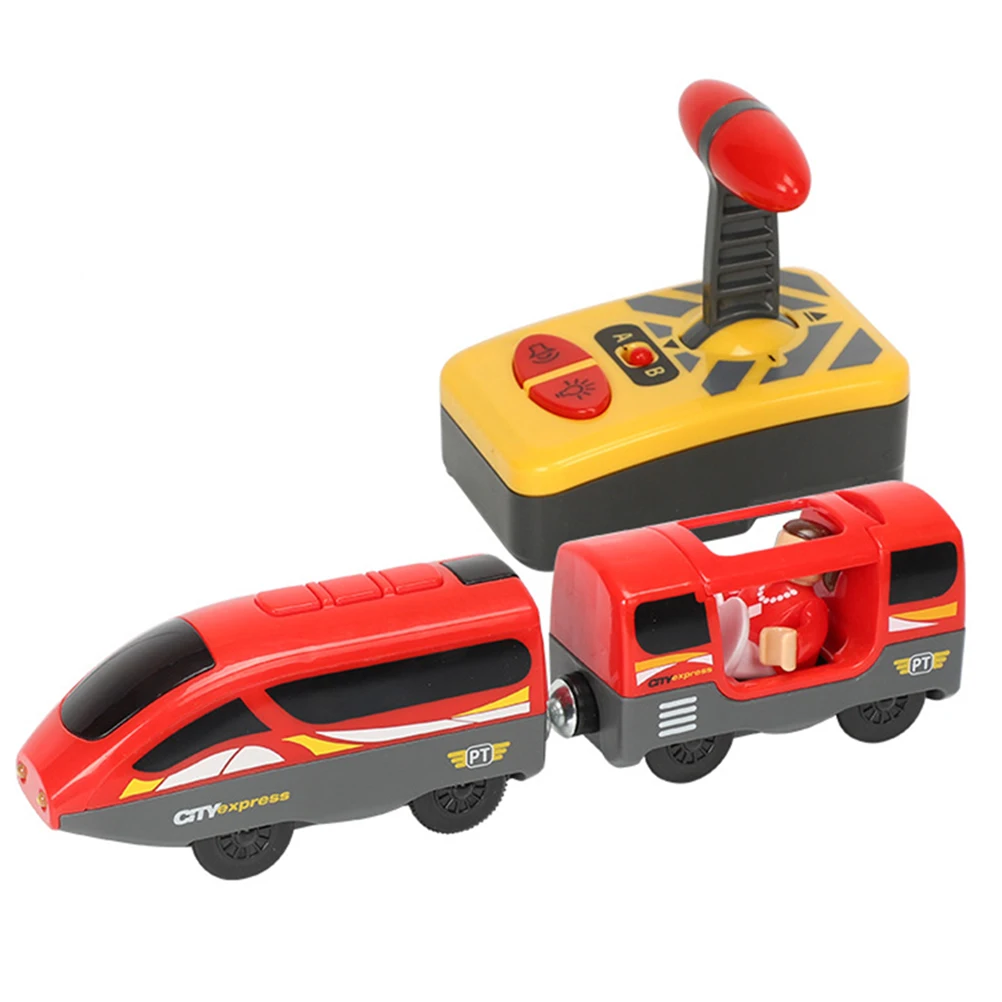 Электрический игрушечный поезд с дистанционным управлением совместимый