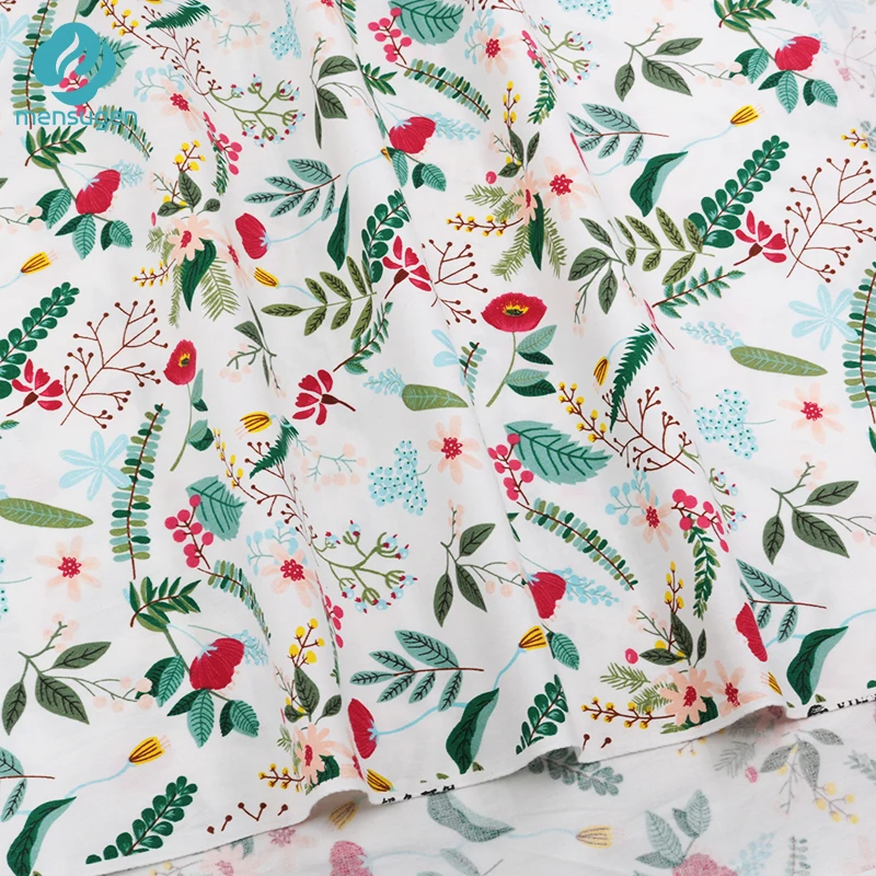 Тканевые метры хлопковая ткань с цветочным принтом для платьев детская одежда