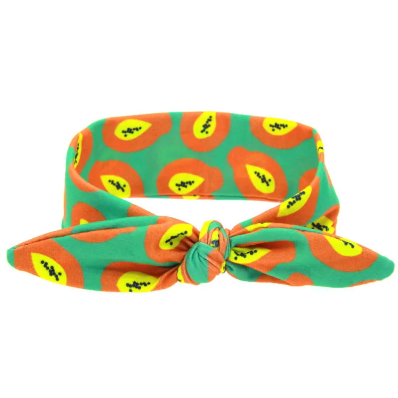 

Newborn Baby Girls Headband Fruit Pattern Colorful Kids Cotton Bow Knot Hair Band Head Wear For Children Infant Hair Accessories