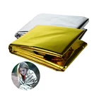 Складное тепловое аварийное одеяло, коврик для кемпинга и пикника, спасательное спасение, сохранение тепла, укрытие, аптечка