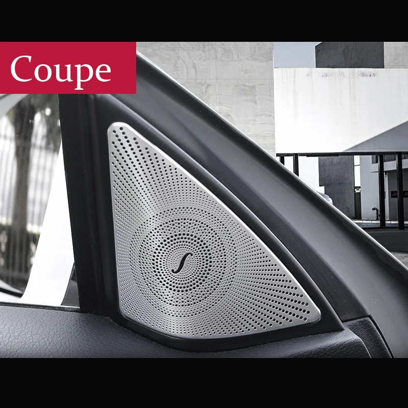 

Car Styling Door Speaker Sound Decorations Loudspeaker Trim Cover Accessories for Mercedes Benz E Class Coupe W207 C207 2009-16
