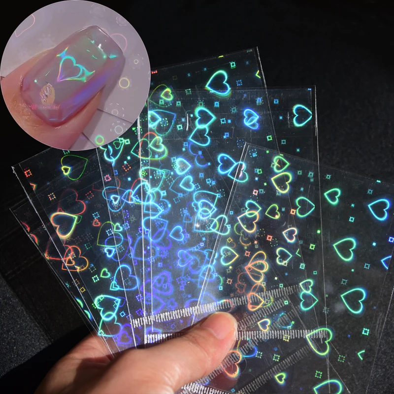 2 шт. наклейки для ногтей в форме сердца | Красота и здоровье