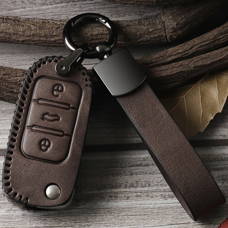 Чехол для ключей из натуральной кожи чехол автомобиля Volkswagen Lingdu Tiguan Bora l Tuang x Tuyue
