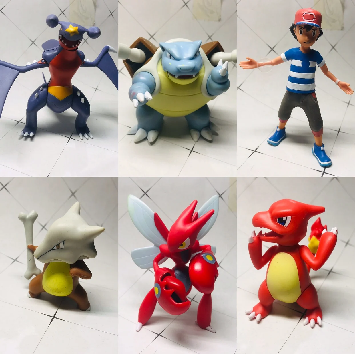 

Pokemon Figures Marowak Garchomp Scizor Magikarp Vaporeon Model Ornaments Action Figure Toys Children Gifts