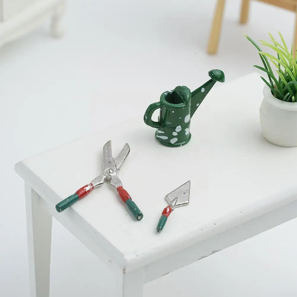 

Миниатюрные поделки из смолы Diy, десертные тарелки, аксессуары для садоводства, красные инструменты S2g3