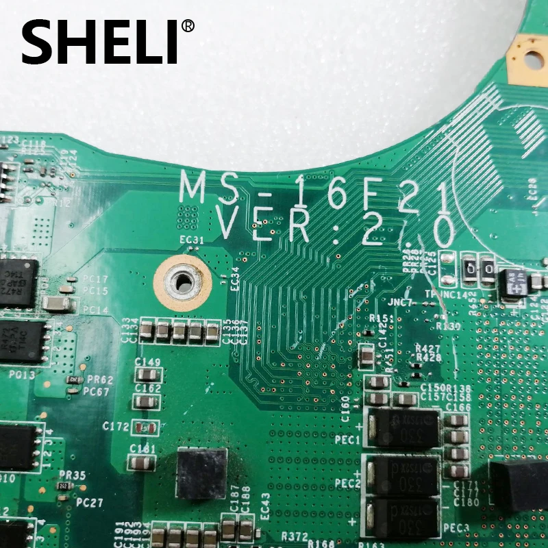 SHELI Original for MSI Gt683dxr Laptop Motherboard Ms-16f21 MS16F21 Ver 2.0 Test OK free shipping | Компьютеры и офис