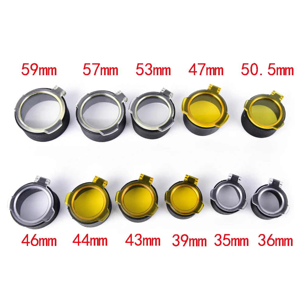 1 шт. белая охотничий прицел крышка объектива Пылезащитный колпак для 34/35/36/46/53/57