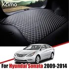 Кожаные коврики Kcimo для багажника автомобиля для Hyundai Sonata i45 2009-2014, Задняя подкладка для груза, коврик для багажника, автомобильные коврики, напольный коврик 2013 2012