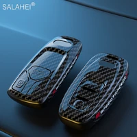 abs carbon fiber texture car key case cover holder fob for audi a1 a3 8v 8p 8l a4 a5 b8 b9 8t a6 a7 c6 c7 q3 8u q5 q7 4m tt tts
