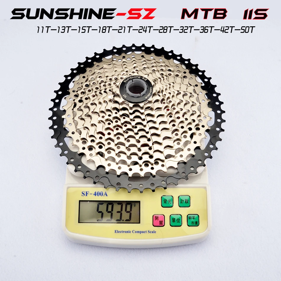 Бесплатная доставка SUNSHINE 8S 9S 10s 11S 30s Geschwindigkeit 36/42/46/50t Freilauf Breite Verhaltnis Mountainbike Fahrrad