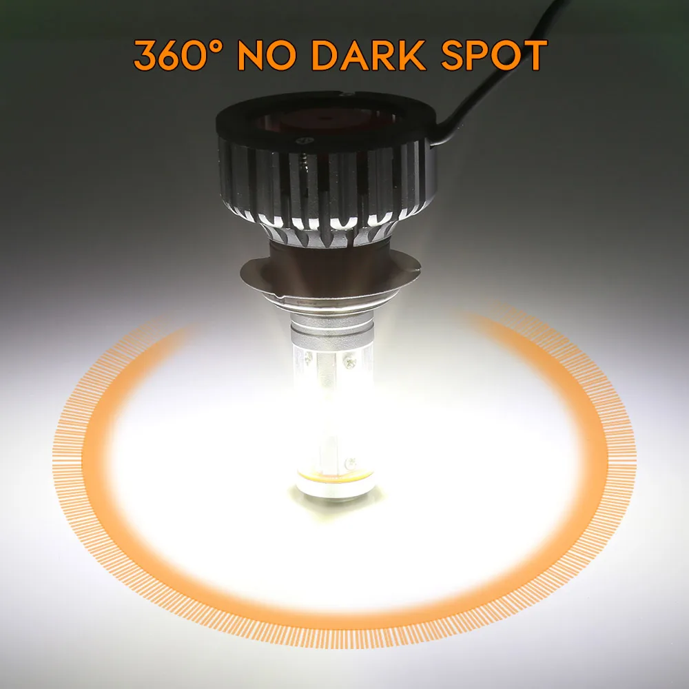 Zdatt светодиодный огни автомобиля H7 H4 LED bulb Canbus H11 led лампа для авто 12000Lm 100 Вт H8 9005 HB3