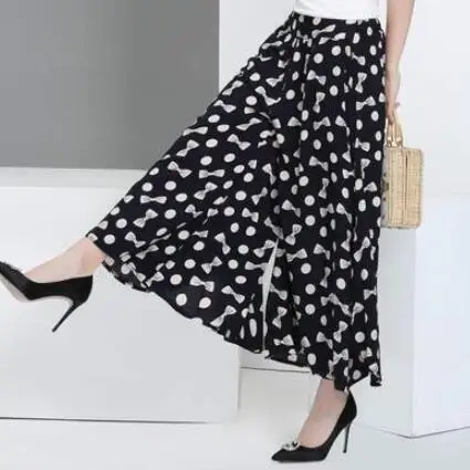 2020 летние Подиумные шаровары с высокой талией свободные Цветочные широкие брюки