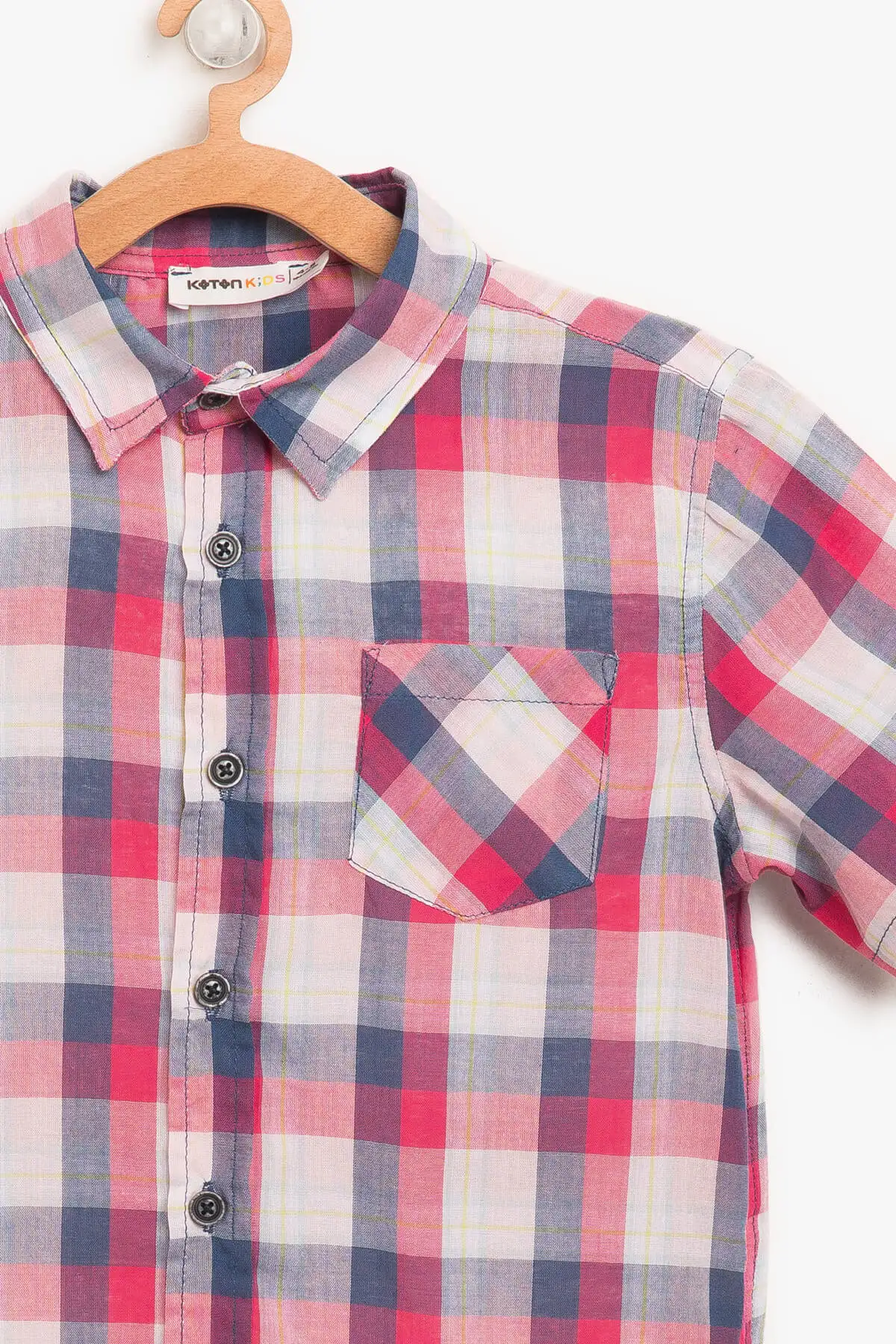 Koton детская красная клетчатая рубашка для мальчиков |