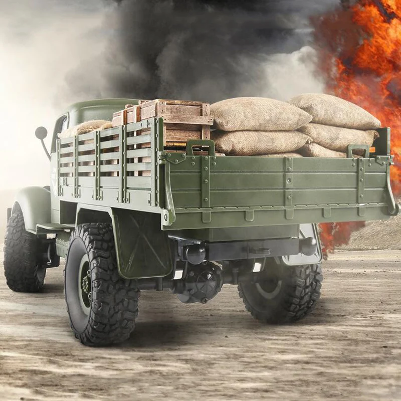 Уличный грузовик 1/16 RC 2 4G 6WD/ 4WD внедорожный гусеничный военный армейский