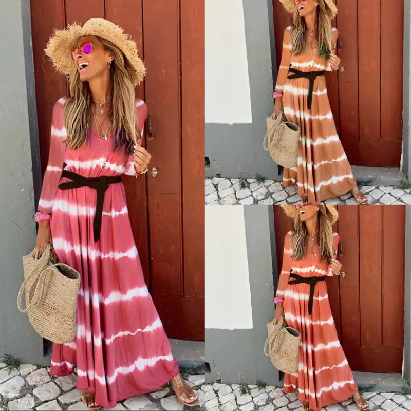 Женское летнее платье 2018 сексуальное с длинным рукавом элегантное v-образным