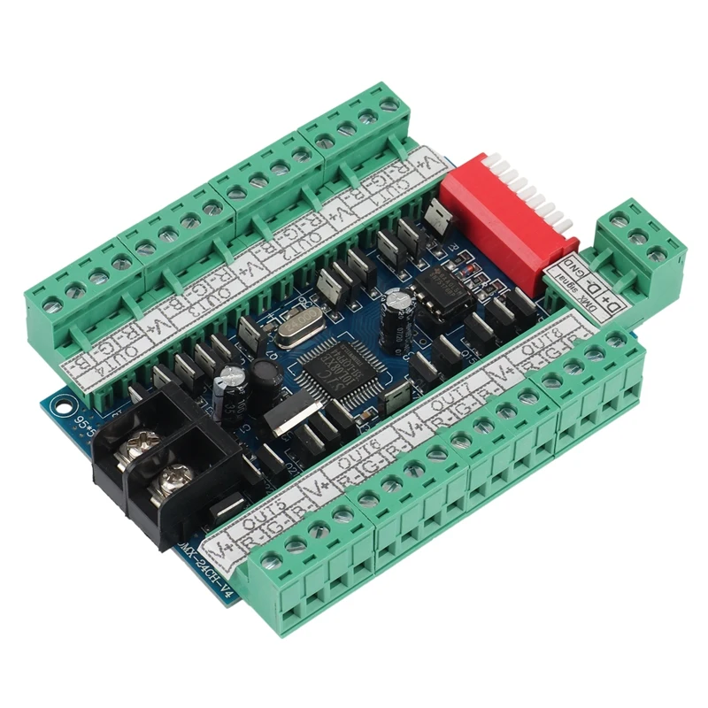 24 канала 3A 8 Group Easy DMX512 декодер световая панель модуль RGBW светодиодный контроллер