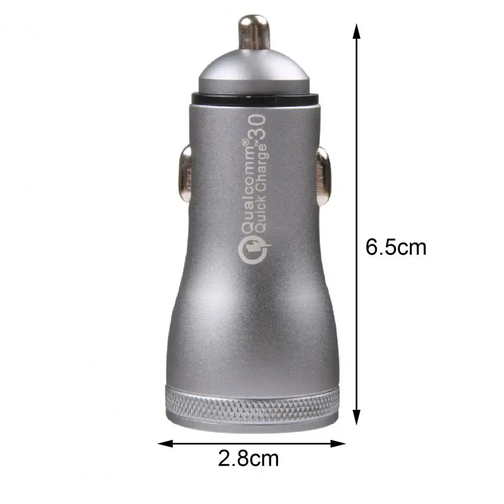 

BERLIHEN PQ3C Dual USB Car Charger Quick Charging Multifunctional Charge Adapter Ignitor Plug for Vehicles Mobile Phones