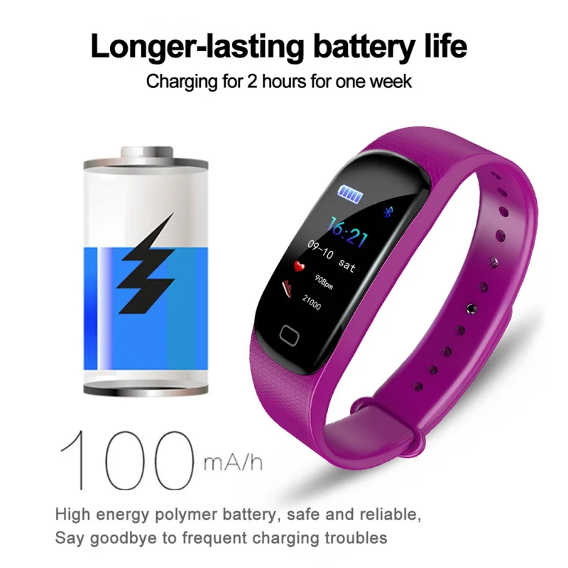 M5 Smart Band Waterproof BraceletBlood Pressure Blood Oxygen Heart Rate Fitness Tracker For iOS Android | Электроника